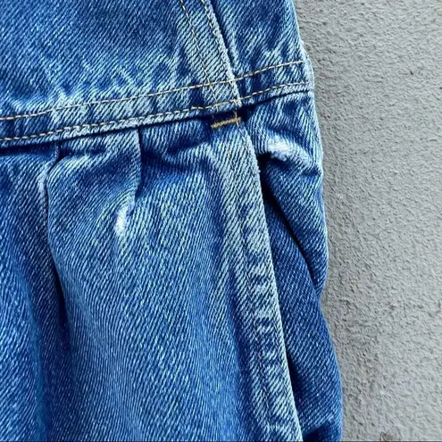 Epic 80s Mom Jean High Waist Rise Pleated V Yoke Bareback Sears Blue Size 27