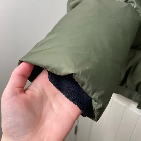 Marc New York Marc New York Andrew Marc men’s dark green faux fur puffer down filled jacket L - Image 2