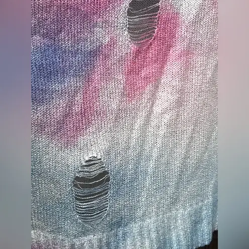 POL  Distressed Tie-Dye Hoodie