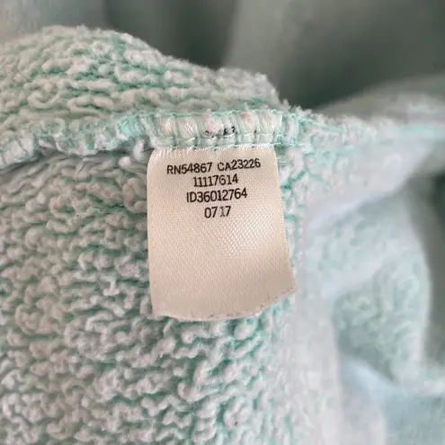 PINK - Victoria's Secret PINK Victoria’s Secret Women’s Light Blue Robe w/ White Fluffy Hood - Size M/L