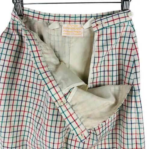 Vtg Pendleton Country Sophisticates Plaid Skirt Midi A