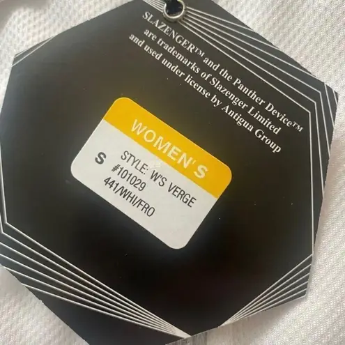 Slazenger Women’s White Performance Polo Shirt | Size S | NWT Lightweight Golf T