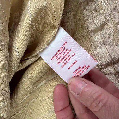 Ruby Rd Champagne Textured Button Jacket Women’s 16 Lightweight - Image 6