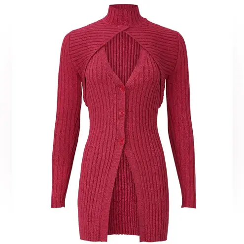 Torn By Ronny Kobo Ronny Kobo Garner Knit Top Fuchsia Multi