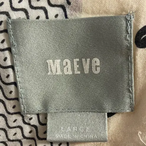 Maeve Linden patchwork batwing pop over blouse Large