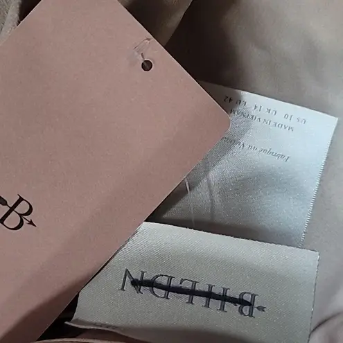 BHLDN Anthropologie × Cali Satin Cowl-Neck Midi Slip Dress Size 10