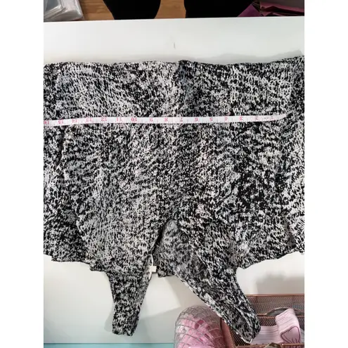 Rebecca Taylor Black White Abstract Print V Neck Pleated Drop Waist Dress Size 2