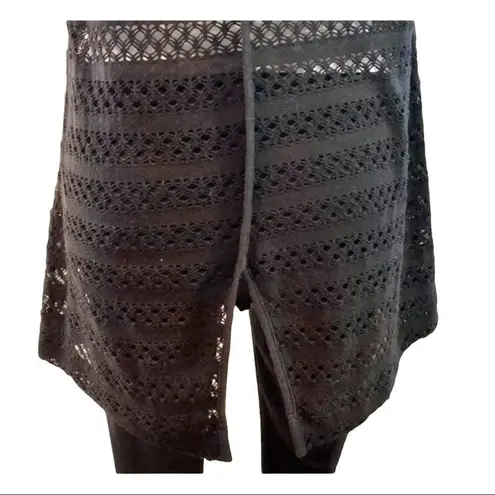 Women’s Free Society sheer mesh black tank top/cover up Size M