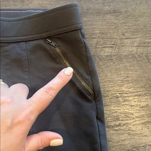 Matilda Jane Medium Charcoal Zip Zip Hooray Moto Leggings