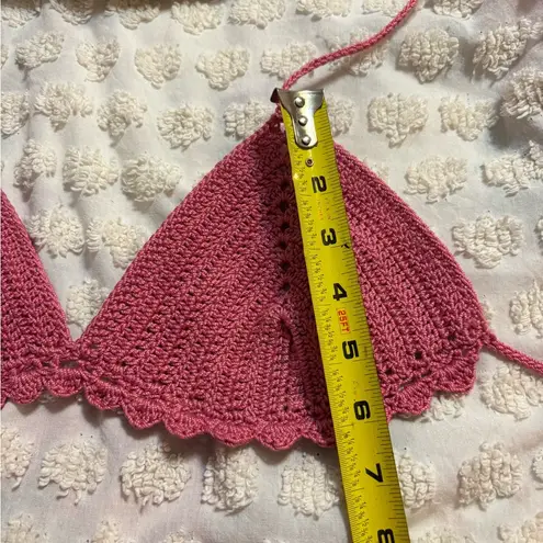 Handmade Crocheted Bra Top Halter Bikini Top Boho Festival Fun