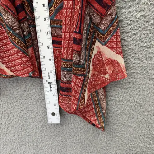 Coldwater Creek Maxi Skirt Chiffon Paisley Boho Festival Layered Women's Medium