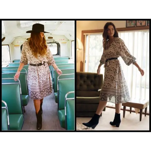 💕SPELL & THE GYPSY💕 Journey Boho Dress ~ Ash Medium M NWT Brown