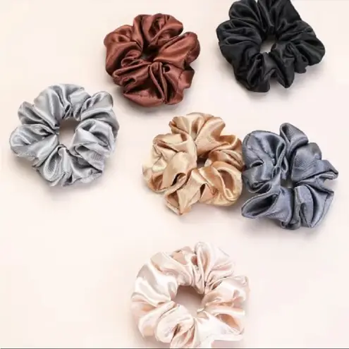 12pcs Silky Satin Scrunchies