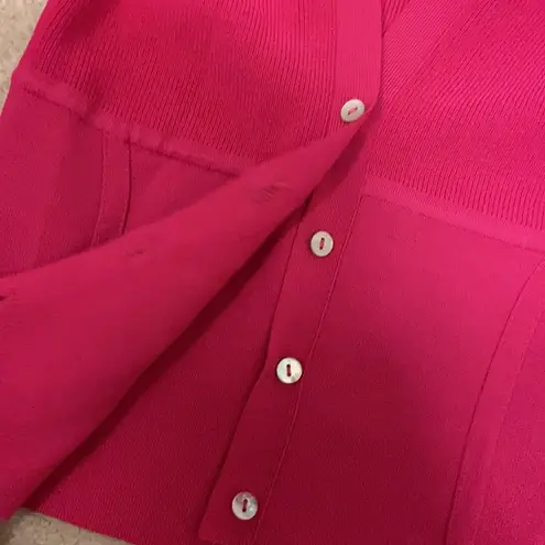 ZARA Fuchsia pink knit cardigan. Xs