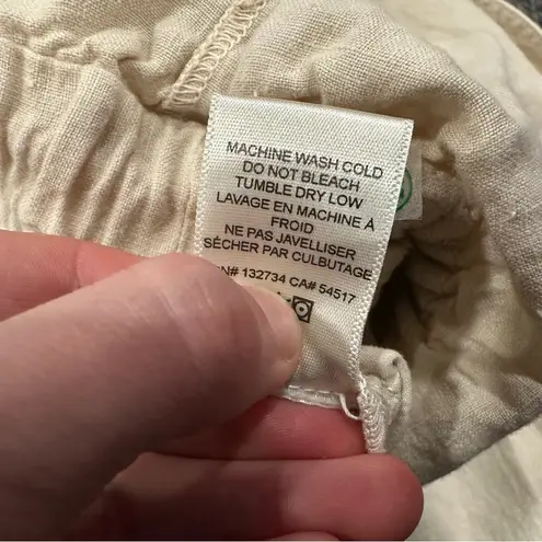 Cloth & Stone  Linen Wide Leg Jumpsuit Sleeveless Beige XS