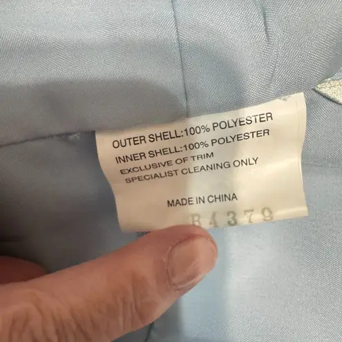 Powder Blue Prom Dress Princess Cinderella sz 6/8 Baylia designs Y2K Taffeta