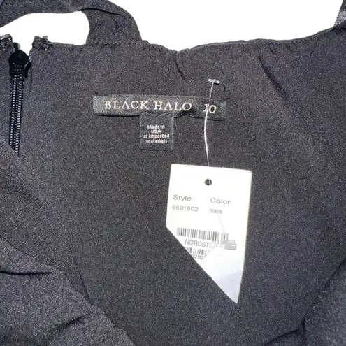 Black Halo NEW Brew Black One Shoulder Jumpsuit 10