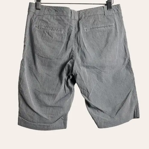 Proenza Schouler for Target Navy White Pinstripe Bermuda Shorts Size 7 Blue