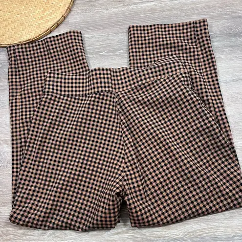 Lands' End  starfish straight leg pants‎ plaid academia