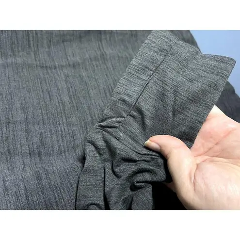 N.Y.L. Athletic Long Sleeve Workout Top Grey Thumb Hole Quality Fabric Comfort Gray