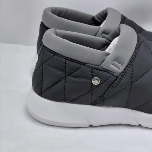 London Fog Kellie Slip On Sneakers Womens 9.5 Black Quilted Casual Comfort Shoes