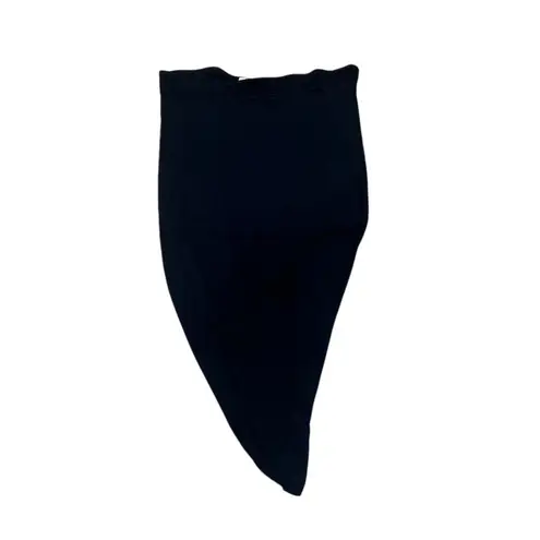 Bella Luxx Women's Black Asymmetric Midi Skirt Size M Casual Size M