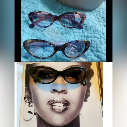 Emporio Armani sunglasses EA4143 Purple Havana frame gradient Lens NIB