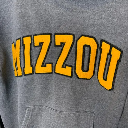 Champion  Gray Mizzou Hoodie Sz Small Cotton Blend