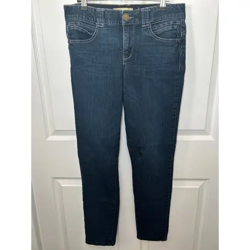 Democracy Ab Solution Jeans Dark Wash Denim Comfort Stretch 10 Tummy Control