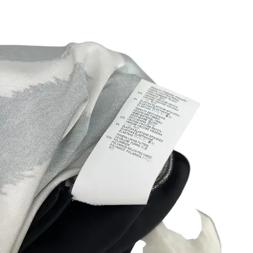 Roberto Cavalli Just Cavalli Zebra Print V-Neck Dress Short Sleeve Black Cream Size 40 US 4