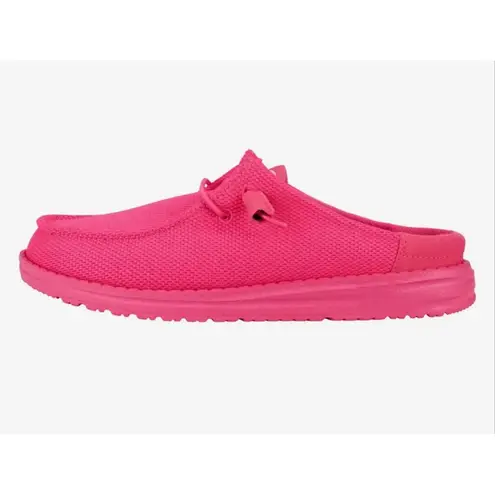 Hey Dude Wendy Slip Mono Electric Pink Casual Loafer Shoes W 7