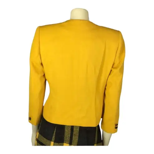 Petite Sophisticate Vintage yellow double breasted blazer size 2