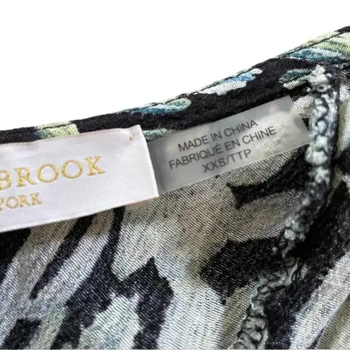 Ramy Brook Dress Halter Open Back Mini Dress Green Cactus Print Size XXS NWT