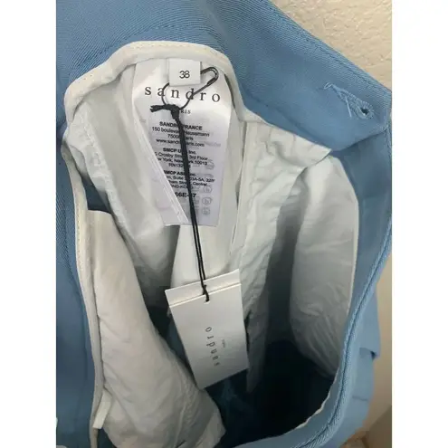 Sandro Aresky Cuffed Culottes Cropped Pants