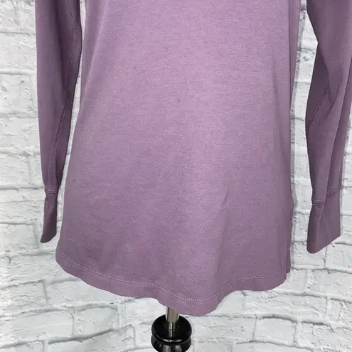 Xersion Longsleeve scoopneck athletic top purple sz small women