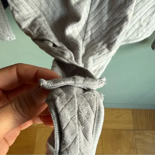 Alexander Wang x Uniqlo Heattech Ribbed Mockneck Bodysuit, Grey, Size S - Image 8