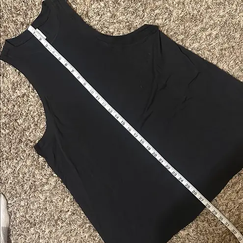 NWT Lululemon Long Cotton Crewneck Tank Medium Black