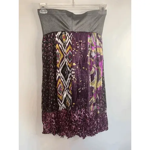 American Rag  Multi Print Silk Feel Skirt Size Medium