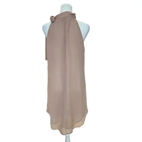 Sweet Pea for New York & Company by Stacy Frati Pink Bow Sleeveless Sheer Blouse