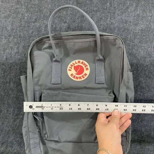 Fjällräven Fjallraven Kanken Backpack grey laptop school bag purse EUC