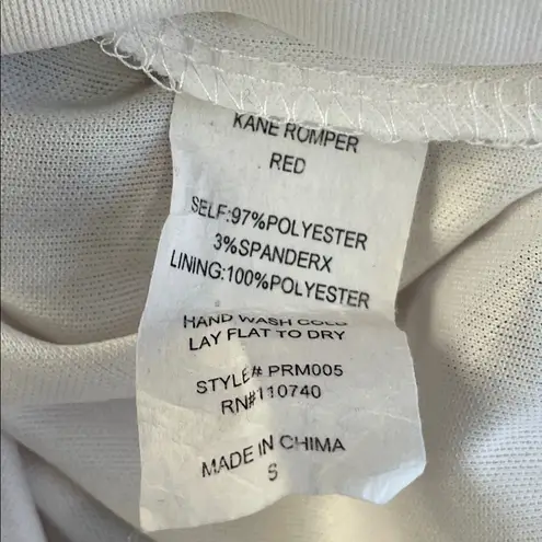 PPLA Red and Blue Floral Patterned Romper