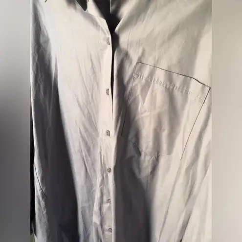 ZARA  Oversized button up boyfriend Shirt midi dress  Button back size S cotton thumbnail 10