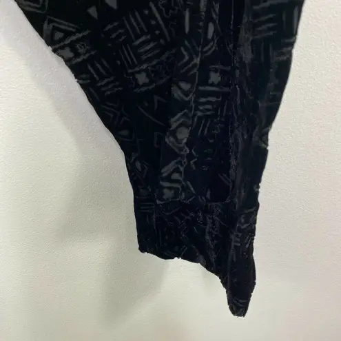 Dolce Vita Black Geometric Silk Blend Skinny Pants Women's Size Extra Small XS