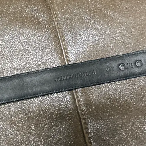 Men's Unbranded Black Leather Belt Size 34