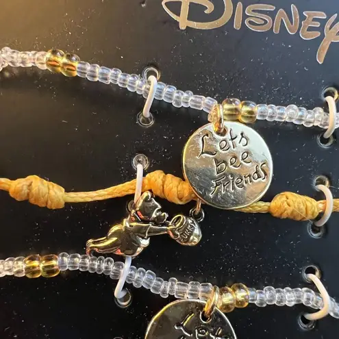 Disney  Winnie The Pooh BFF Bestie Charm 4 Pc Bracelet Set