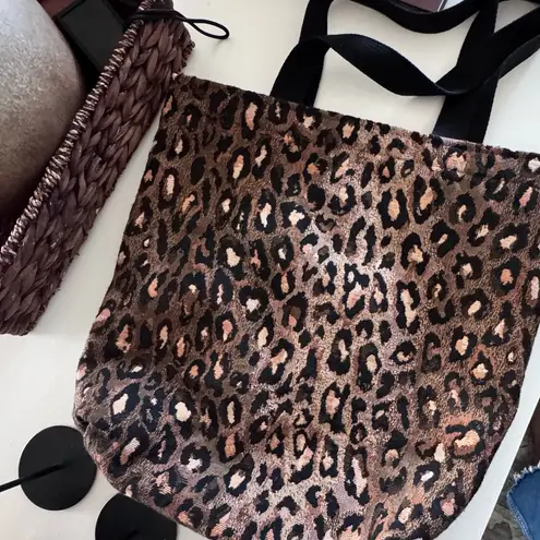 Ellen Originals Leopard Print Tote Bag – Made in USA Brown