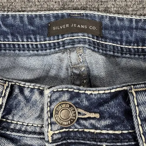 Silver Jeans Suki Mid Baby Boot Women's Blue Stretch Denim Pants Size W28/L31*