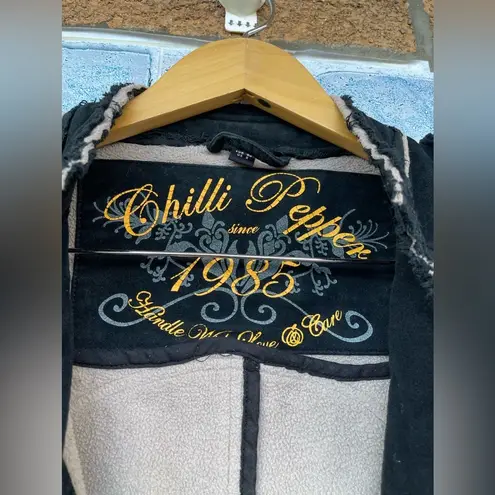 CHILLI PEPPER 1985 coat size 8 Black