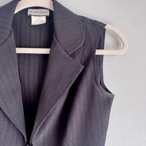 Vintage Y2K Breakin’ Loose Black Single Button Long Line Sleeveless Vest Sz 5/6