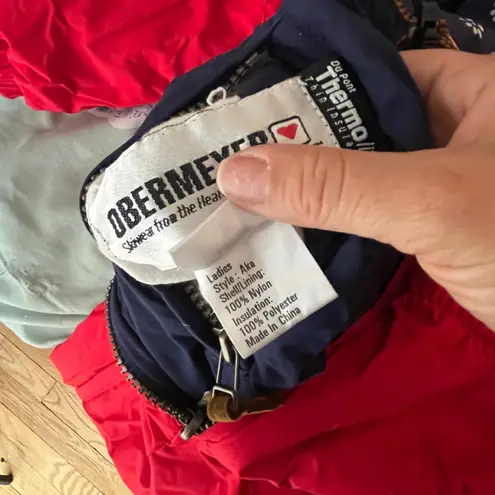 Obermeyer Women’s Vintage One Piece Ski Suit Reversible Fair Isle Retro Sz 8